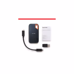 SanDisk 2TB Extreme Portable SSD, USB-C USB 3.2 Gen 2, External NVMe Solid State Drive, up to 1050 MB/s, IP65 rated for dust and water resistance