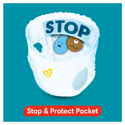 Pampers Baby-Dry Nappy Pants, Size 5 12 - 17kg 160 Nappies, MONTHLY SAVING PACK, Stop and Protect Pocket for Leak Free Protection
