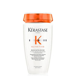 Krastase Nutritive, High Nutrition Rich Shampoo for Very Dry Hair, Protein Enriched Formula with Niacinamide, Bain Satin, 250 ml