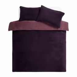 Argos Home Double Sided Fleece Purple Bedding Set - Single