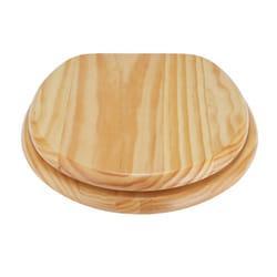 Argos Home Slow Close Wooden Toilet Seat - Pine