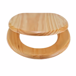 Argos Home Slow Close Wooden Toilet Seat - Pine