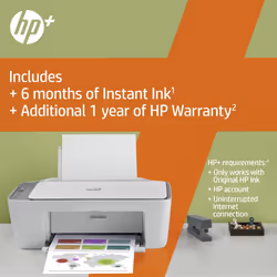 HP DeskJet 2720e All-in-One Colour Printer with 6 months of instant Ink with HP, White