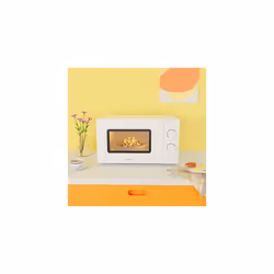 COMFEE 700W 20L White Microwave Oven With 5 Cooking Power Levels, Quick Defrost Function, And Kitchen Manual Timer - Compact Design CM-M202CCWH