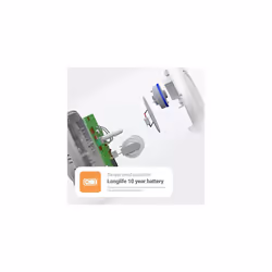 FireAngel FA3820 10 Year Sealed Battery Alarm Carbon Monoxide, Clear