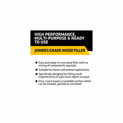 Everbuild Multipurpose Wood Filler  Suitable For Indoor And Outdoor Use  Sandable  Medium Stainable  250ml