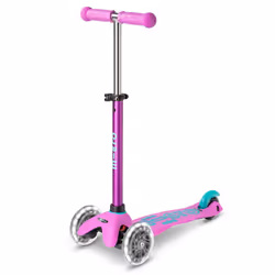 Micro Scooters | Mini Micro Deluxe LED Children's Scooter | Extra Grippy Deck | Weather Tested Stem | Remove & Fold Handlebar ...
