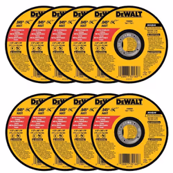DeWalt DW8062 4-1/2""""x.045""""x7/8"""" Metal Angle Grinder Thin Cutoff Wheel  10 Pack