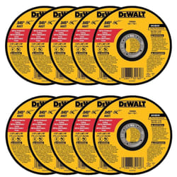DeWalt DW8062 4-1/2""""x.045""""x7/8"""" Metal Angle Grinder Thin Cutoff Wheel  10 Pack
