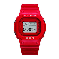 Kids Digital Watch Luminous Alarm Watch for Boys Girls - style2 red
