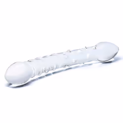 Glas Toys Double Trouble Double dildo Transparent Glass 230 mm 2.5 cm
