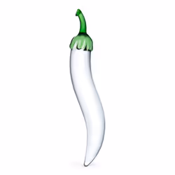 Glas Toys Naturals Chili Pepper, Fantasy dildo, Transparent, Glass, Curved, 210 mm, 5 cm