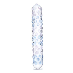 Glas Toys Purple Rose Double dildo Transparent Glass 152 mm 8.8 cm