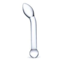 Glas Toys Slimline Classic dildo Vaginal sex Transparent Glass 203 mm 11.4 cm