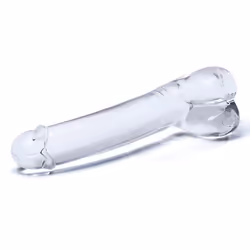 Glas Toys 4890808219249 dildo Classic dildo Transparent Glass 177 mm 9.5 cm