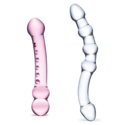 Glas Toys Double Pleasure Classic dildo Pink Glass 160 mm 10.7 cm