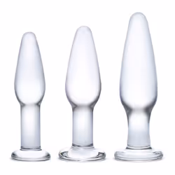 Glas Toys 4890808219294, Butt plug, Transparent, Plastic, 3 pc(s), 10.1 cm, 120 mm
