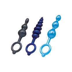 b-Vibe Beaded Butties Bundle Anal Plug Training Set (3 Piece)