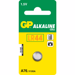 GP Batteries Alkaline Cell A76, Single-use battery, Alkaline, 1.5 V, 1 pc(s), Stainless steel, 5.4 mm