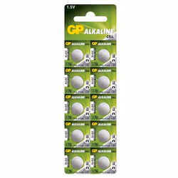 GP Batteries LR44. Battery type: Single-use battery. Battery size(s): LR44. Battery technology: Alkaline. Height: 5.4 mm. Dia ...