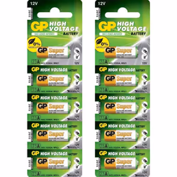 GP Super 23A 12V High Voltage Alkaline Battery (Pack of 10)