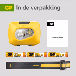 GP Batteries 455032 flashlight Black, Yellow Keychain flashlight LED - Additional view 4