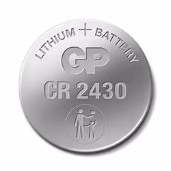 GP Batteries Lithium CR2430, Single-use battery, CR2430, Lithium-Manganese Dioxide (LiMnO2), 3 V, 2 pc(s), Chrome