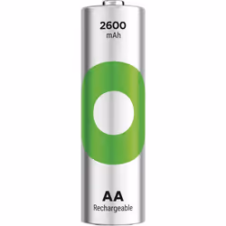 GP Batteries 201246, Rechargeable battery, AA, Nickel-Metal Hydride (NiMH), 1.2 V, 4 pc(s), 2600 mAh