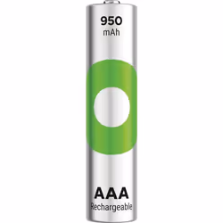GP Batteries 201242, Rechargeable battery, AAA, Nickel-Metal Hydride (NiMH), 1.2 V, 4 pc(s), 950 mAh