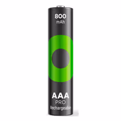 GP Batteries 201244, Rechargeable battery, AAA, Nickel-Metal Hydride (NiMH), 1.2 V, 4 pc(s), 800 mAh