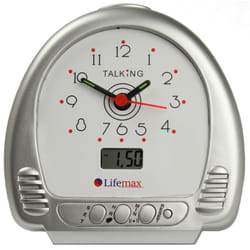 Talking Alarm Clock with Analogue Face and LCD Screen