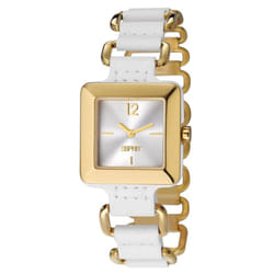 Stunning Esprit Ladies Watch Puro Gold White Elegant Watches ES106062003