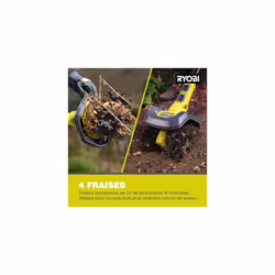 RYOBI RY18CVA-0 18V ONE+ Cordless Garden Cultivator (Bare Tool), Hyper Green - Additional view 7