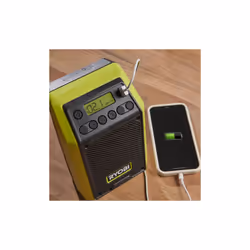 Ryobi ONE+ Compact Bluetooth Radio 18V RR18-0 (Tool Only) - Additional view 4