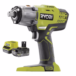 Ryobi R18IW3 Impact Wrench Starter Kit 400Nm (4Ah Battery)