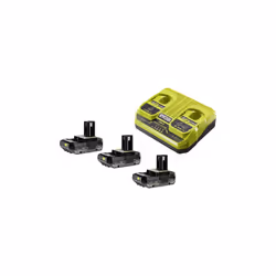 Ryobi 18V ONE+ 2Ah Battery & Dual Port Charger Kit (3 x 2.0Ah)