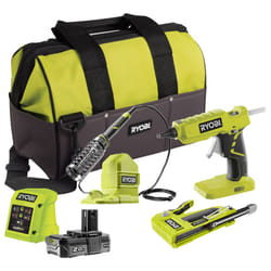 Ryobi 18V ONE+ Cordless Glue Gun, Soldering Iron & 4-in-1 Stapler Kit