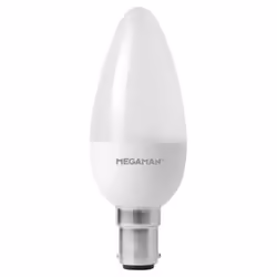 Megaman 143304 LED Candle Light Bulb Opal B15 2800K Warm White 3.5W