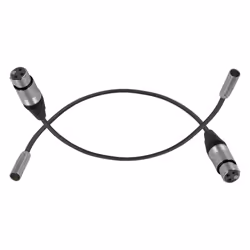 Kondor Blue KB-MXLRM-F16-Bk audio cable 0.4 m XLR mini XLR (3-pin) Black