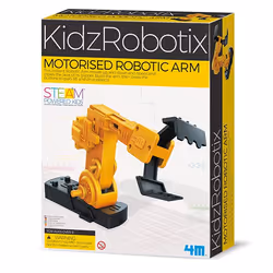 4M Kidzrobotix Motorised Robotic Arm, 8 yr(s), Batteries required, AA, Black, Yellow