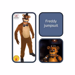Official Childrens Freddy Five Nights at Freddy's Fancy Dress Costume, 132 cm - Medium, 5/7 Years