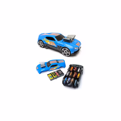 Hot Wheels Car Storage 2in1 Race N' Haul free wheel Car Storage case with Retractable Handle - Stores up to 15 cars (cars not ...