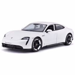 BBURAGO Porsche Taycan 1:24, Supercar model, Preassembled, 1:24, Porsche Taycan, Any gender, Metal, Plastic