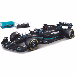 BBURAGO AMG F1 W14 E 1:24 Russell 23, Sports car model, Preassembled, 1:24, AMG F1 W14 E, Any gender, Metal, Plastic