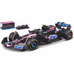 BBURAGO Alpine F1 A524, Sports car model, Preassembled, 1:43, Alpine F1 A524, Any gender, Metal, Plastic
