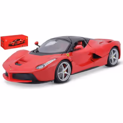 BBURAGO Ferrari Laferrari Signature, Sports car model, Preassembled, 1:18, Ferrari Laferrari Signature, Male, Red
