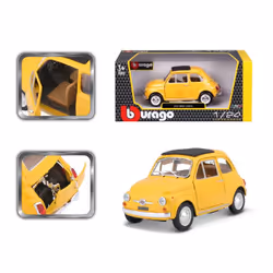 BBURAGO Fiat 500 F 1965 Classic car model Preassembled 1:24
