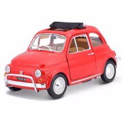 BBURAGO Fiat 500l 1968, City car model, Preassembled, 1:24, Fiat 500l 1968, Male, Red