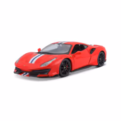 BBURAGO Ferrari 488 Pista, Supercar model, Preassembled, 1:24, Ferrari 488 Pista, Any gender, Metal, Plastic