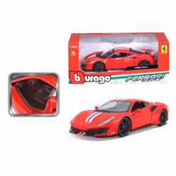 BBURAGO Ferrari 488 Pista Supercar model Preassembled 1:24